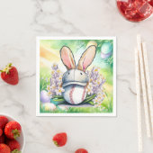 Baseball-Ostern-Thema Serviette (Beispiel)