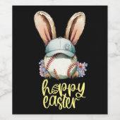 Baseball-OsterParty Weinetikett (Einzelnes Label)