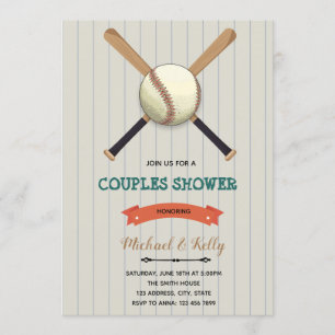 Baseball Paare Dusche Einladung