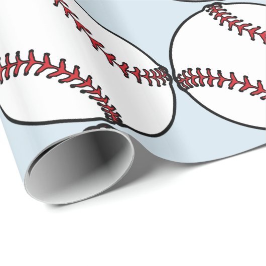 Baseball-Packpapier Geschenkpapier (Rolleneckpunkt)