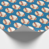 Baseball-Packpapier Geschenkpapier (Ecke)