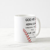 Baseball Papa, Gott, hat einen Zuhause-Run gemacht Kaffeetasse (VorderseiteRechts)