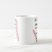 Baseball Papa, Gott, hat einen Zuhause-Run gemacht Kaffeetasse (Mittel)
