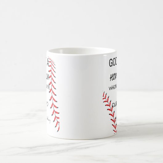 Baseball Papa, Gott, hat einen Zuhause-Run gemacht Kaffeetasse (Mittel)