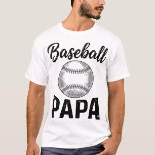 Baseball Papa Vintage Gravur Shirt Design_1