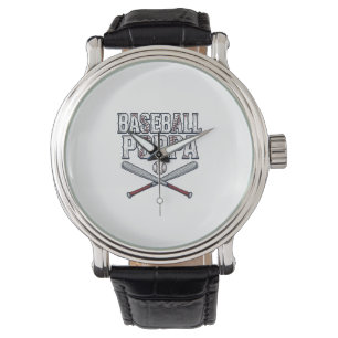 Baseball Papa Vintage Gravur Shirt Design_1 Armbanduhr