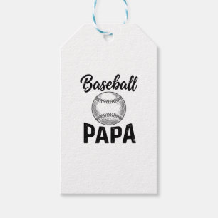Baseball Papa Vintage Gravur Shirt Design_1 Geschenkanhänger