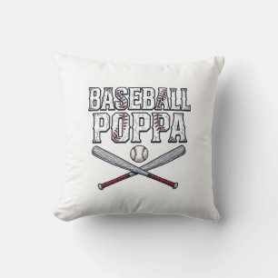 Baseball Papa Vintage Gravur-Shirt-Design_1 Kissen