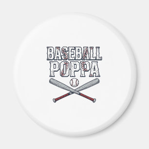 Baseball Papa Vintage Gravur Shirt Design_1 Magnet