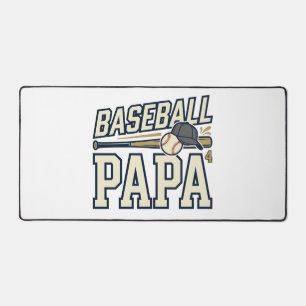 Baseball Papa Vintage Gravur Shirt Design_1 Schreibtischunterlage