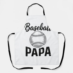 Baseball Papa Vintage Gravur Shirt Design_1 Schürze