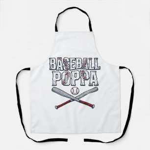 Baseball Papa Vintage Gravur Shirt Design_1 Schürze