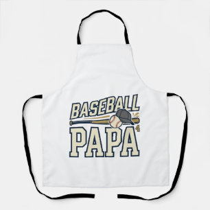 Baseball-Papa-Vintage-Stickerei-Shirt-Design_1 Schürze