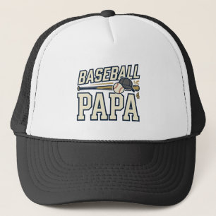 Baseball-Papa-Vintage-Stickerei-Shirt-Design_1 Truckerkappe