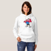 Baseball-Papagei Hoodie (Vorne ganz)