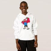 Baseball-Papagei Hoodie (Vorne ganz)
