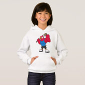 Baseball-Papagei Hoodie (Vorne ganz)