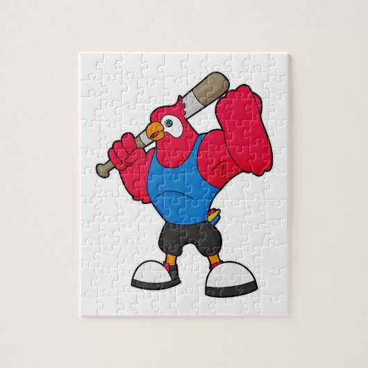 Baseball-Papagei Puzzle (Vertikal)
