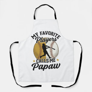 Baseball Papaw Lieblingsspieler Vintage-Shirt Desi Schürze