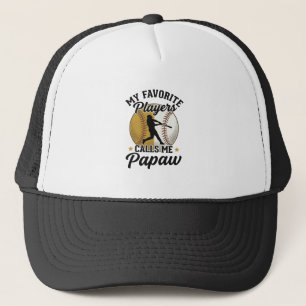 Baseball Papaw Lieblingsspieler Vintage-Shirt Desi Truckerkappe