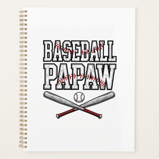 Baseball Papaw Vintage Engraving Design_1 Planer (Vorderseite)