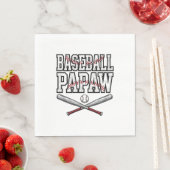 Baseball Papaw Vintage Engraving Design_1 Serviette (Beispiel)
