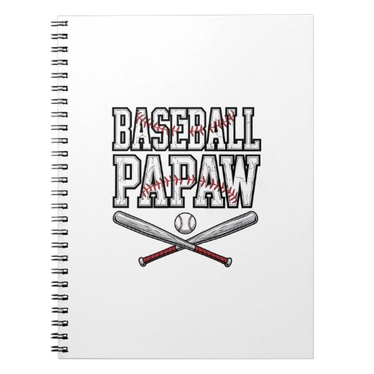 Baseball Papaw Vintage Engravingsdesign_1 Notizblock (Vorderseite)