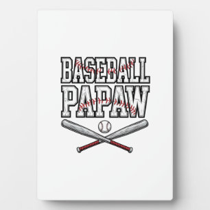 Baseball Papaw Vintage Gravur Design_1 Fotoplatte