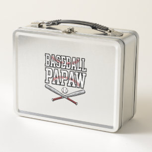 Baseball Papaw Vintage Gravur Design_1 Metall Brotdose