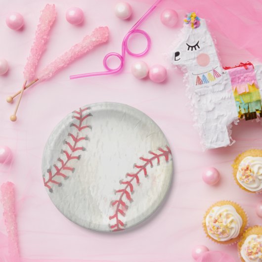 Baseball Paper Plate Pappteller (Party)