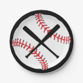 Baseball Paper-Teller Pappteller (Vorderseite)