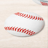 Baseball Paper-Untersetzer Runder Pappuntersetzer (Angewinkelt)