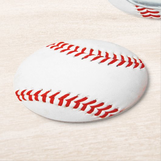 Baseball Paper-Untersetzer Runder Pappuntersetzer (Angewinkelt)