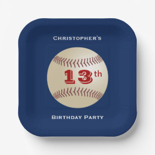 Baseball-PapierTeller, 13. Geburtstags-Party Pappteller