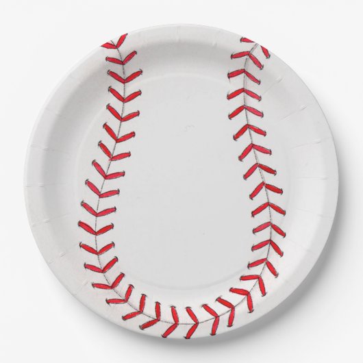 Baseball Pappteller (Vorderseite)