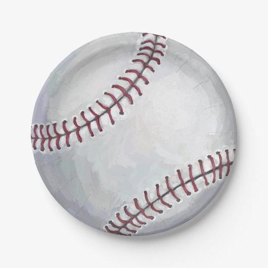Baseball Pappteller (Vorderseite)