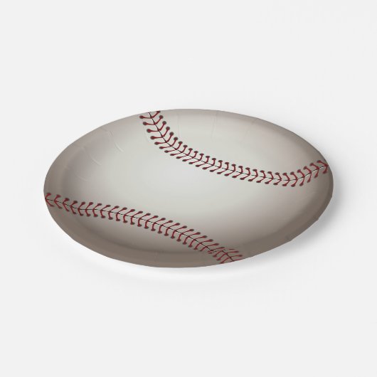 Baseball Pappteller (Schrägansicht)