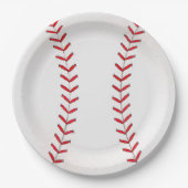 Baseball Pappteller (Vorderseite)
