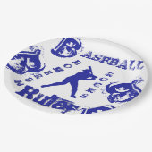 Baseball Pappteller (Schrägansicht)