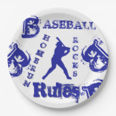 Baseball Pappteller (Vorderseite)