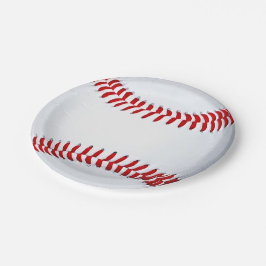 Baseball Pappteller (Schrägansicht)