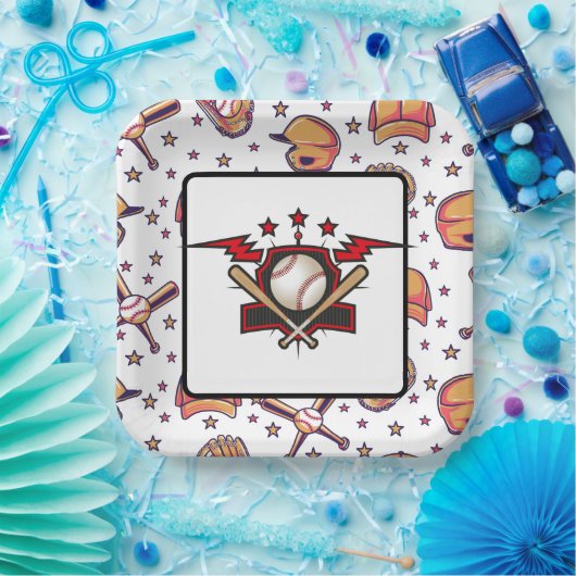 Baseball  pappteller (Party)