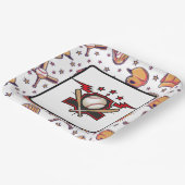 Baseball  pappteller (Gewinkelt)