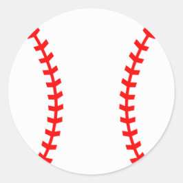 Baseball-Party-Aufkleber, Geburtstagsticker Runder Aufkleber