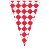 Baseball-Party-blaues Rot-Flaggen-Flagge Wimpelkette (Zweite Fahne)