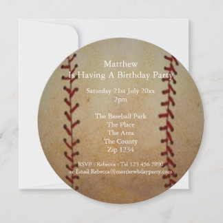 Baseball-Party Einladung