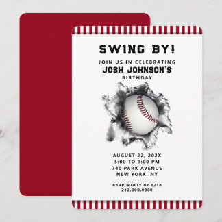 Baseball-Party Einladung