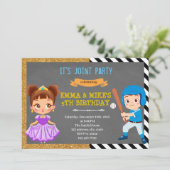 Baseball-Party Einladung (Stehend Vorderseite)