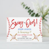 Baseball-Party Einladung (Stehend Vorderseite)