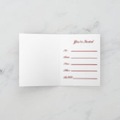 Baseball-Party Einladung (Innenseite)